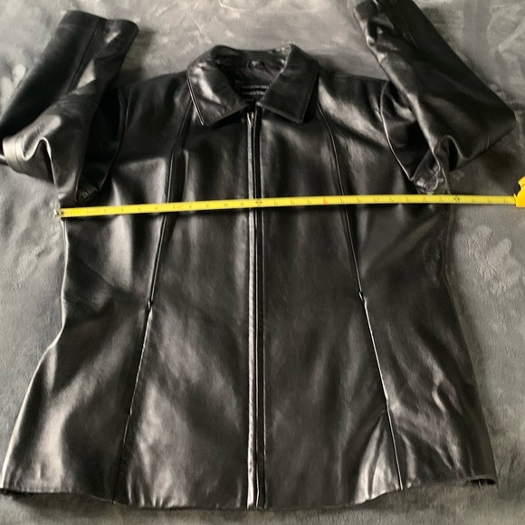 Preswick & Moore Leather Coat. EUC - Picture 9 of 11